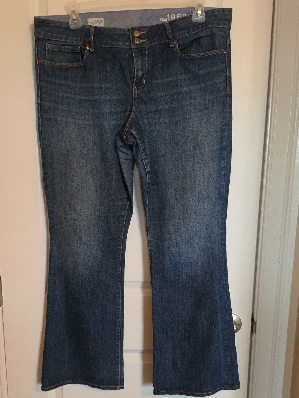 Gap 1969 Women's Dark Blue Flare Jeans